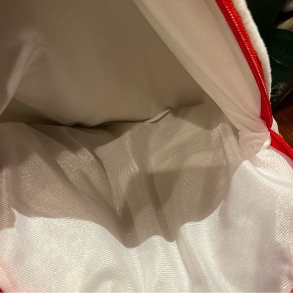 2016 Pokemon Pokeball Plush Backpack WHITE & RED Stuffed Bag - Picture 6 of 6